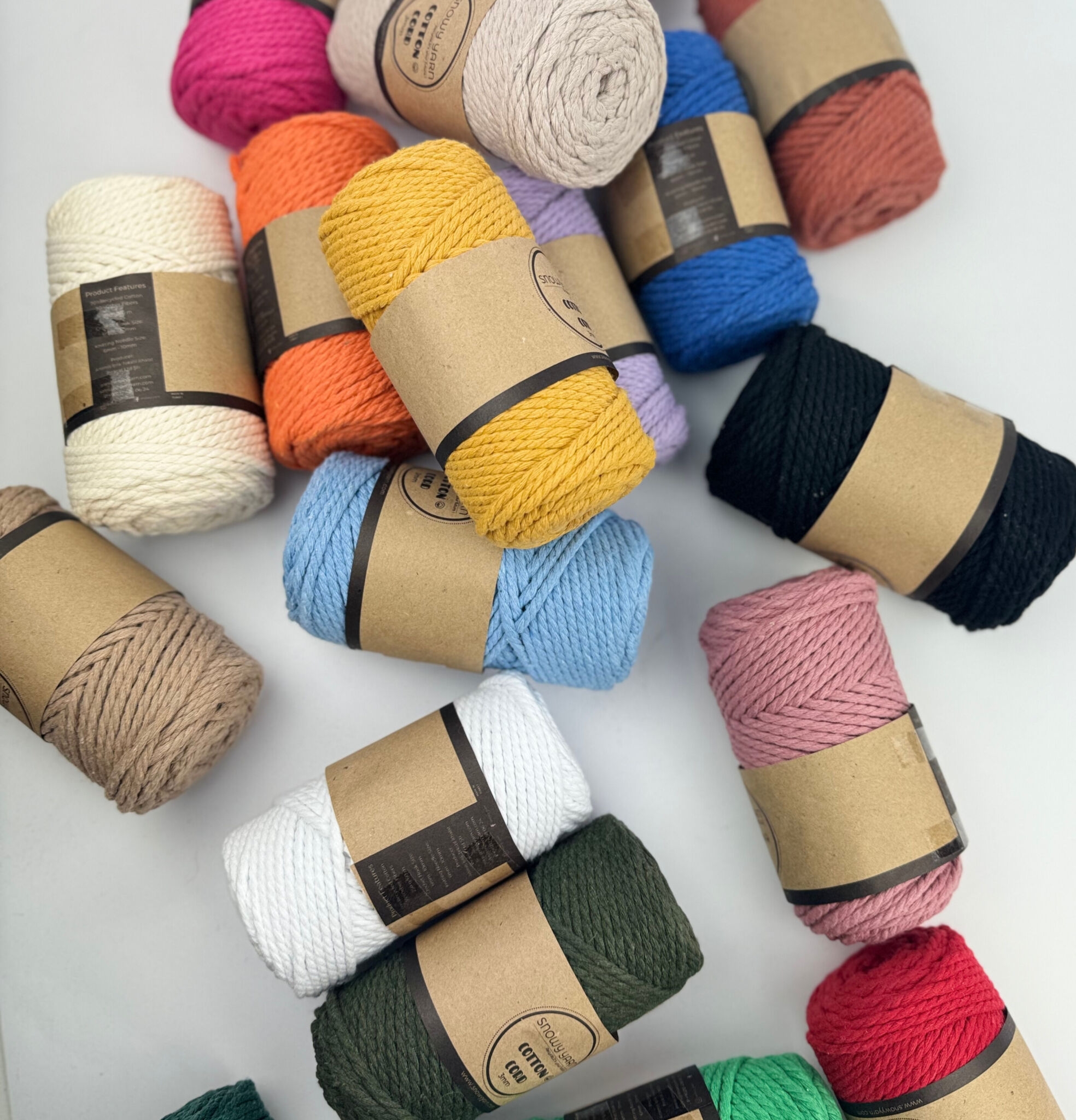 Cotton Cord 3 mm - Snowy Yarn (250 g)