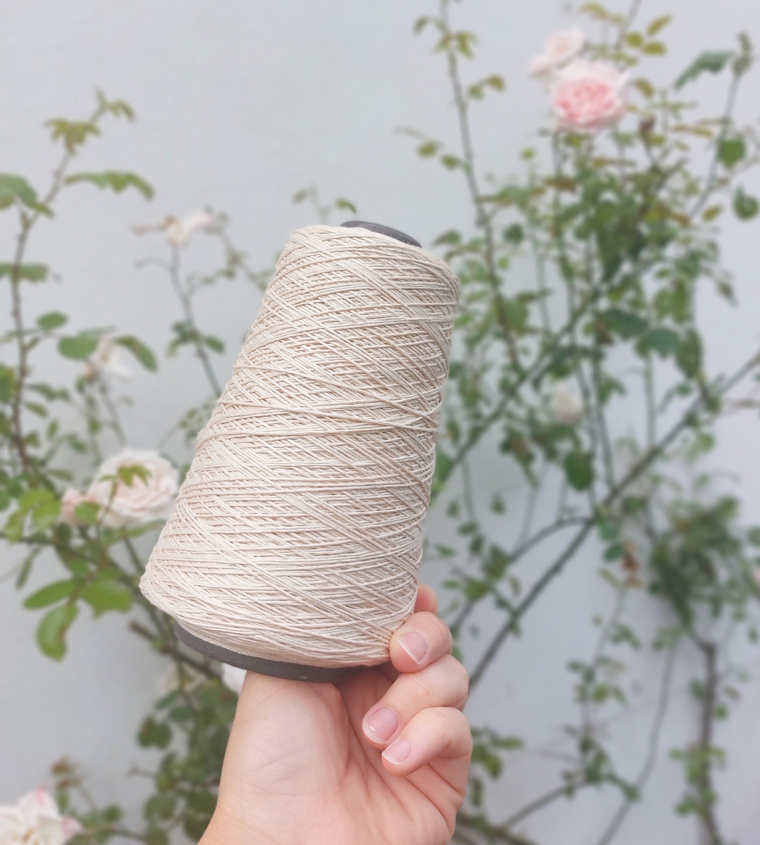 Bomull Silke sert. OEKO-TEX® STANDARD 100 (300 g) - Råhvit