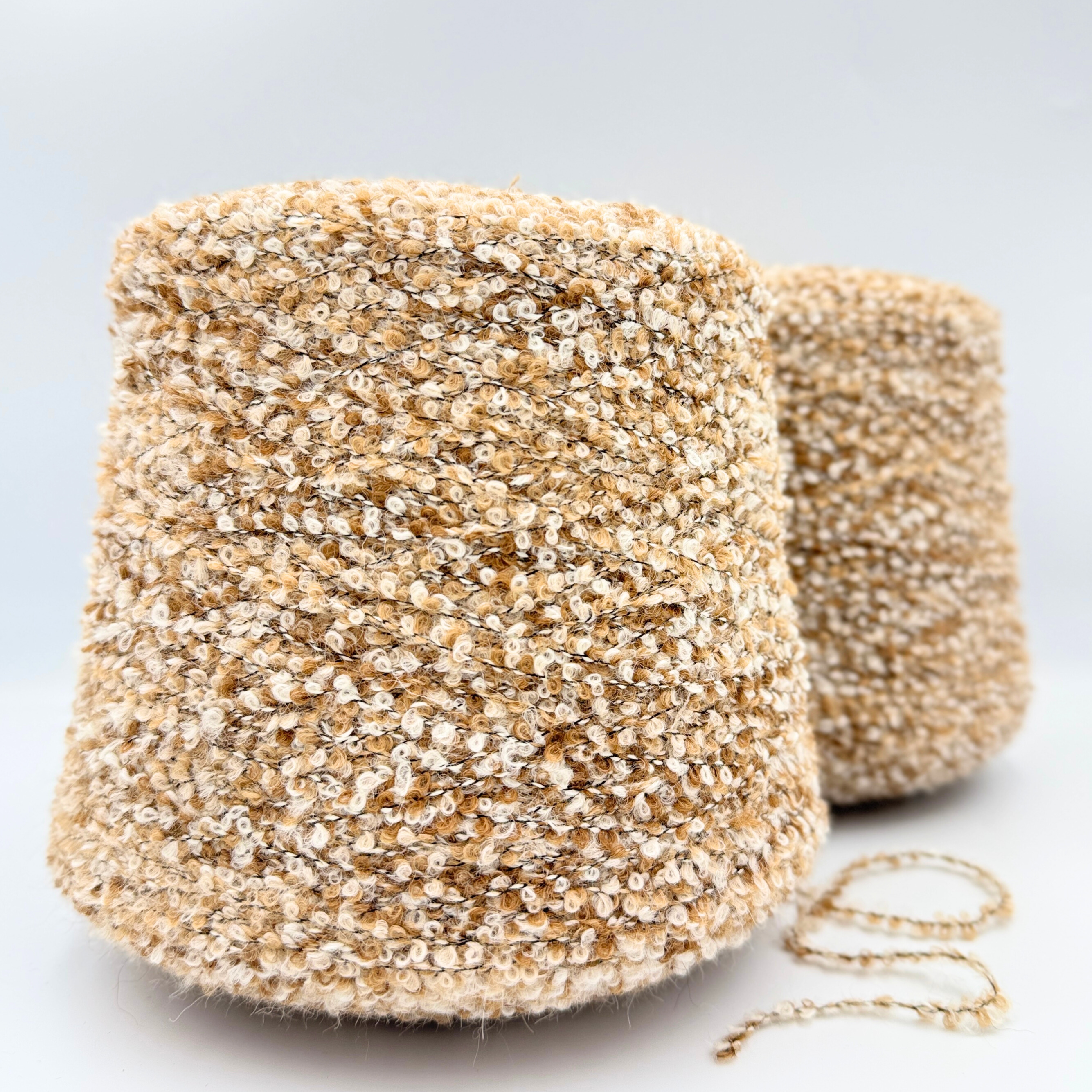 Brunilda Alpakka Bouclé (1 kg) - Nougat