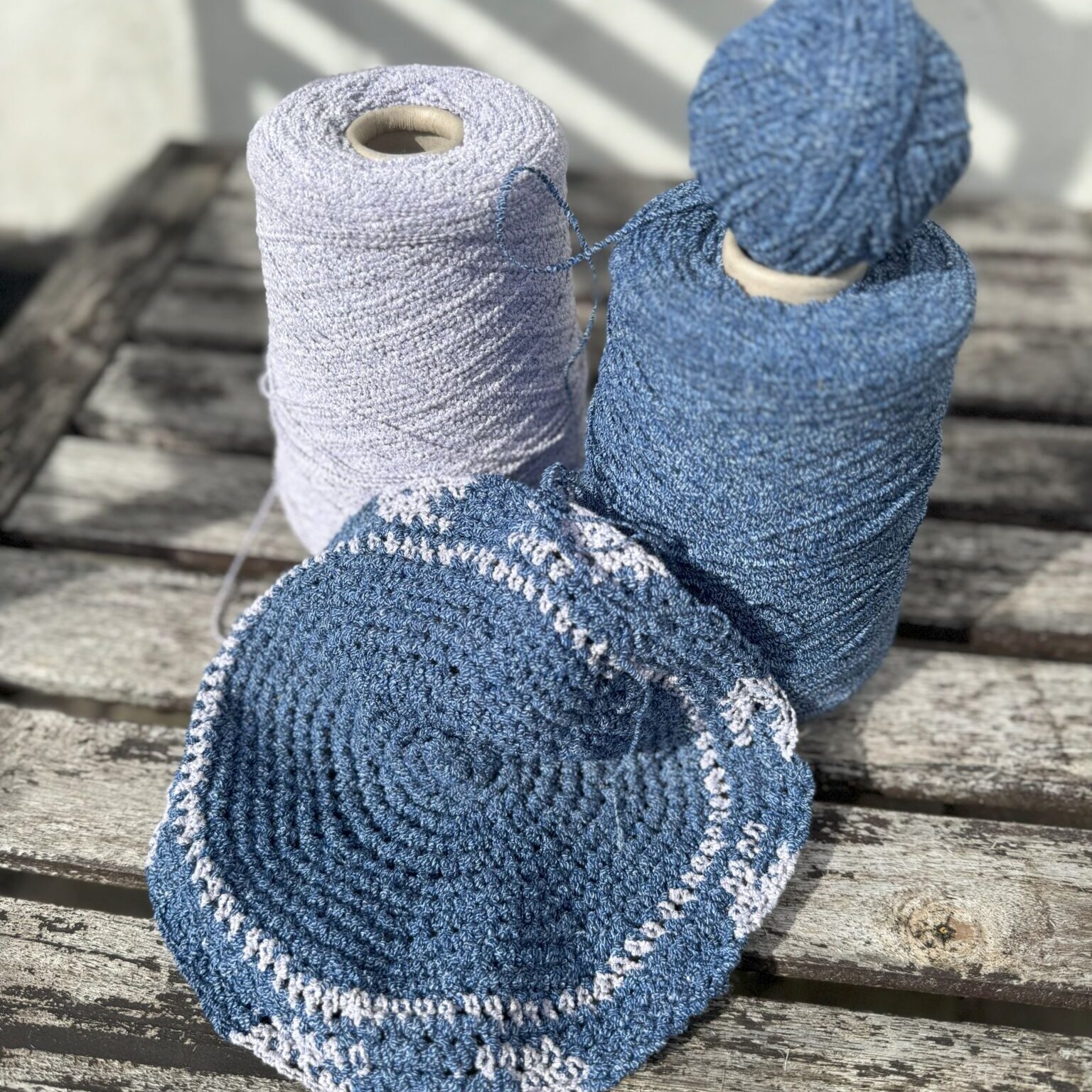 Denimspritz Bomullsgarn (800 g) Denimspritz Bomullsgarn (800 g)