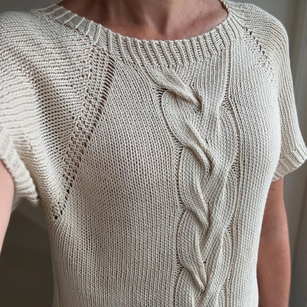 Bomull Silke sert. OEKO-TEX® STANDARD 100 (300 g) - Råhvit