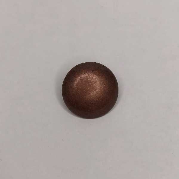 Rund metallknapp 18 mm (1stk) - bronse