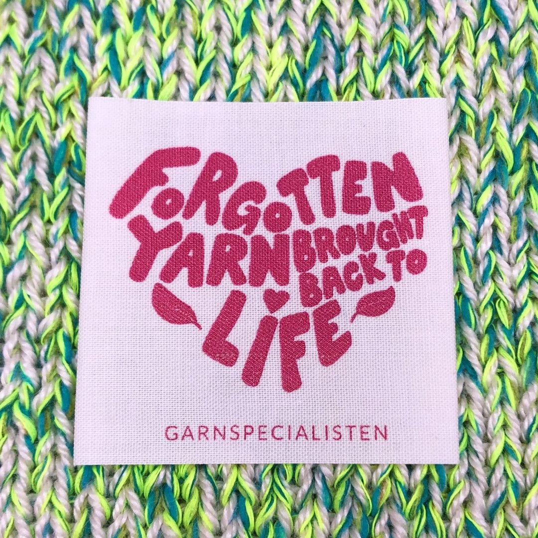 Forgotten yarn - GOTS tøjlabel (1 stk)