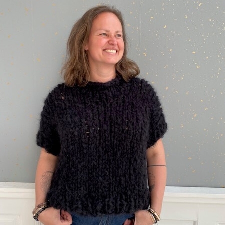 Anuka Børstet Chunky Alpakka (100 g) - Sort Anuka Børstet Chunky Alpakka (100 g) - Sort