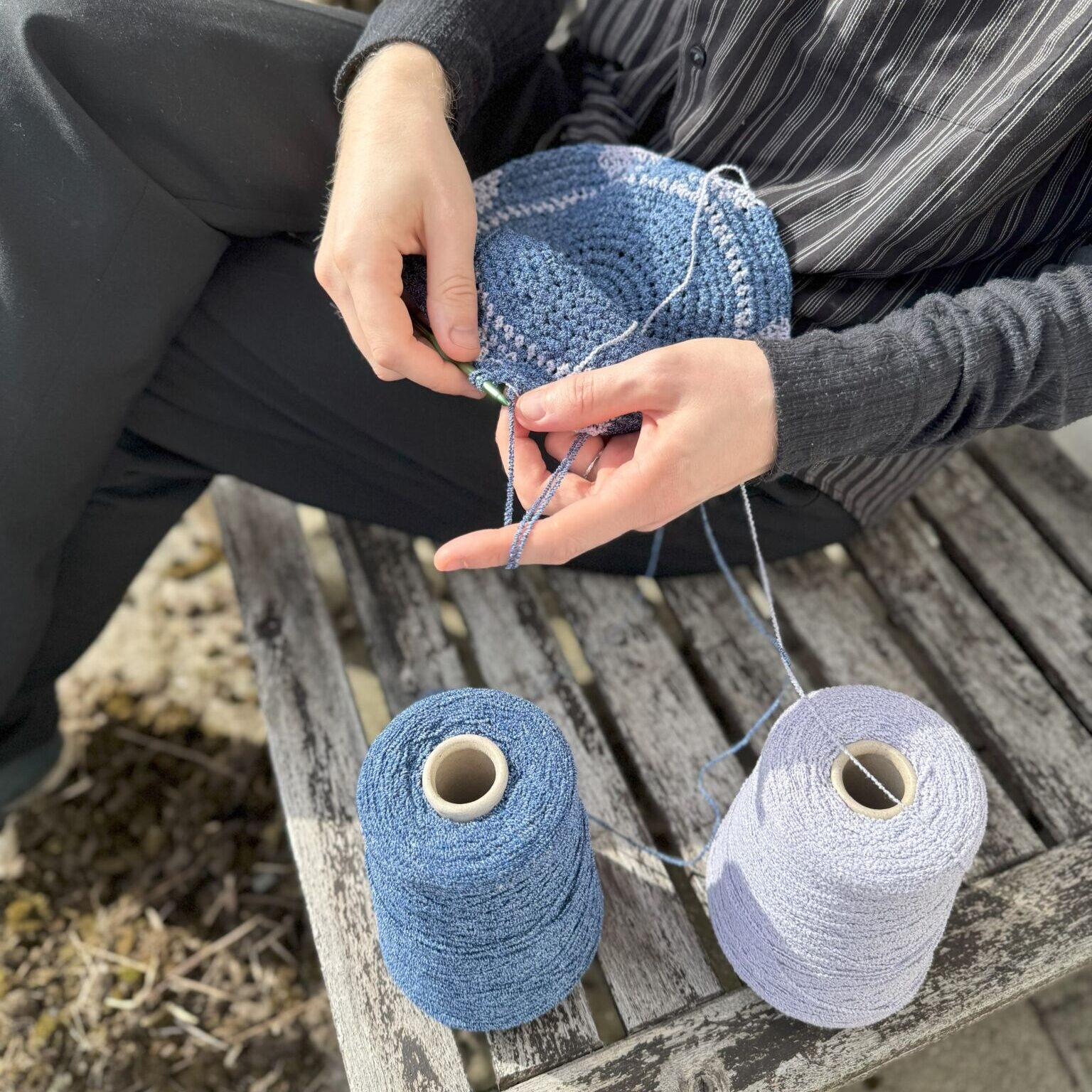 Denimspritz Bomullsgarn (800 g) Denimspritz Bomullsgarn (800 g)