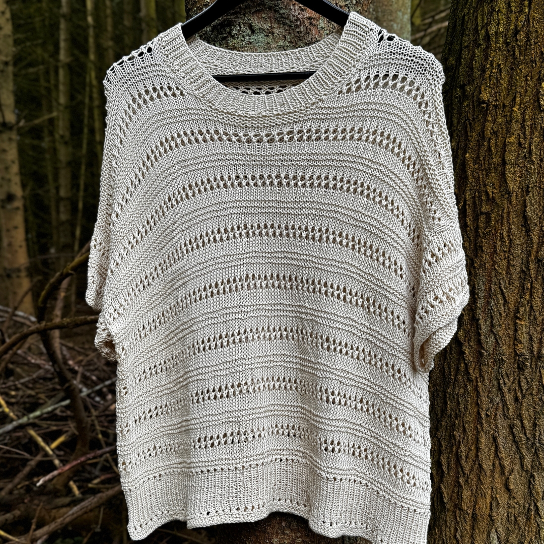 Bomull Silke sert. OEKO-TEX® STANDARD 100 (300 g) - Råhvit