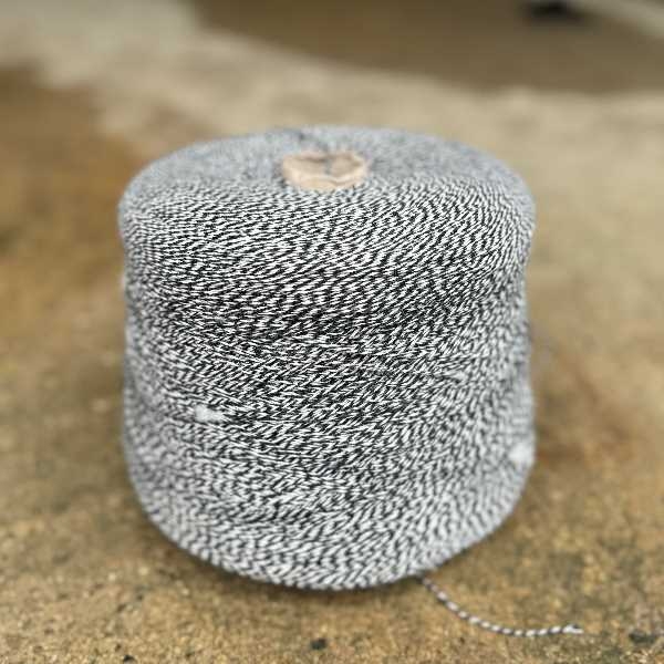 Denimcasual Resirkulert bomull (1,2kg) - sort/hvit