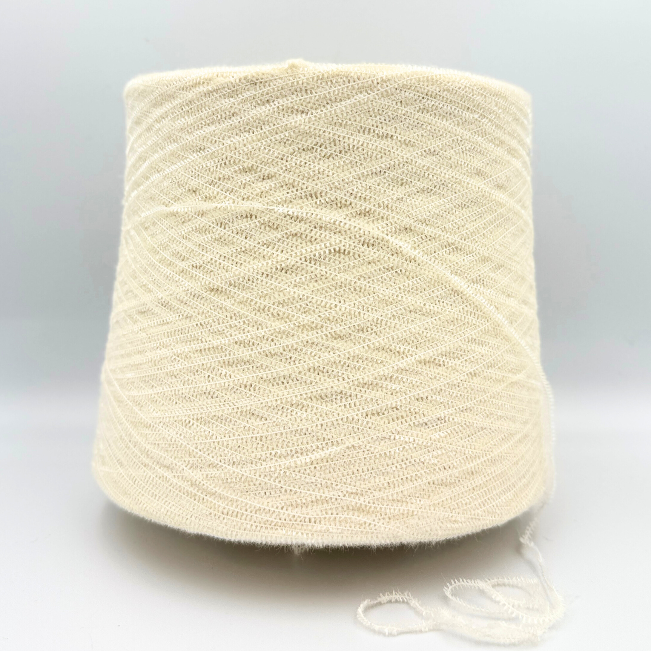 Tolula Kashmir Silke Effektgarn (1 kg) - Råhvit