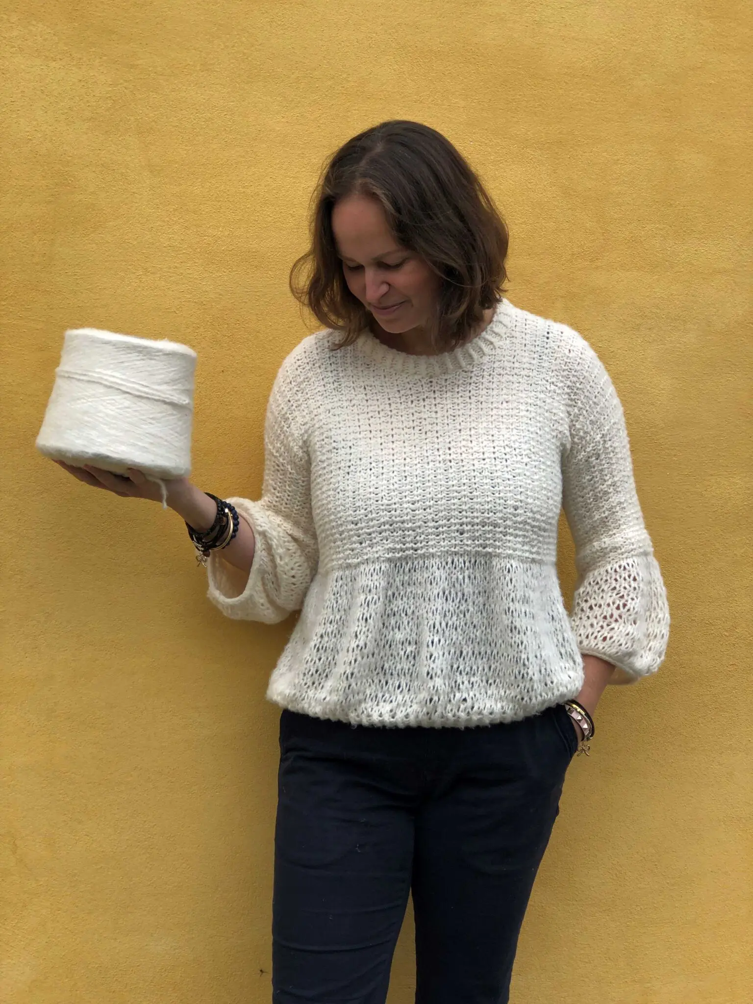 Bomull Blowgarn (400 g) - Råhvit