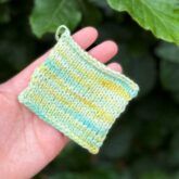 Tubegarn merino silke farvet med syrefarver