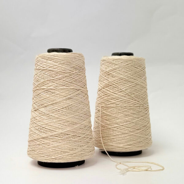 Bomull Silke sert. OEKO-TEX® STANDARD 100 - Råhvit