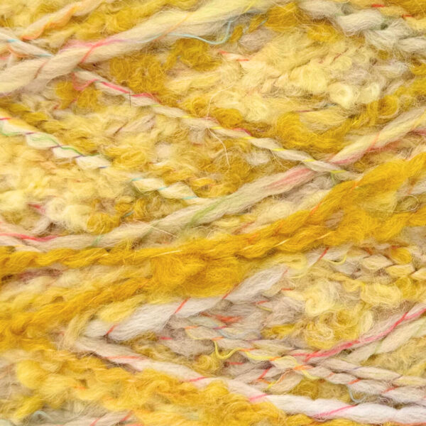 Bouclé Effektgarn (550 g) - Vårgul - Bilde 2