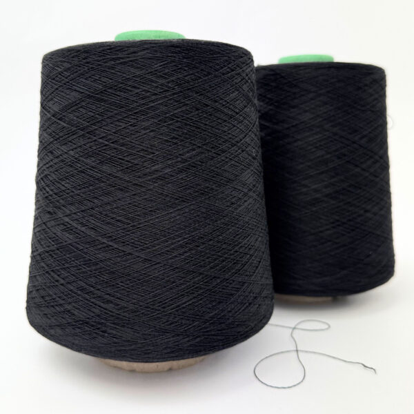 Kyoto Silke Bomull (500 g) - Sort